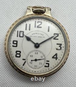 Hamilton 992B Railway Special 21J Pocket Watch 10K RGP BOC Runs Well