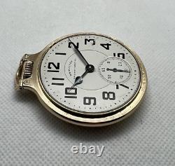 Hamilton 992B Railway Special 21J Pocket Watch 10K RGP BOC Runs Well