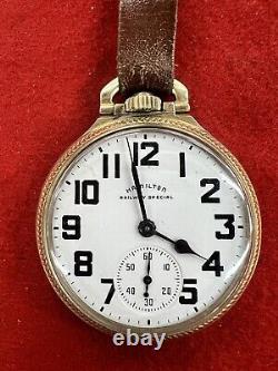 Hamilton 992B Railway Special Pocket Watch 1951 10K RGP