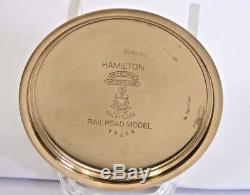 Hamilton 992E Elinvar Pocket Watch, Running, Interesting Case, Railroad Model