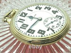 Hamilton 992E Elinvar RR High Grade Pocket Watch 21j 16s BOC 10K G. F. Case