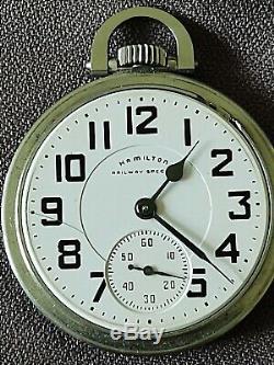 Hamilton 992b 21j Pocket Watch Railway Special