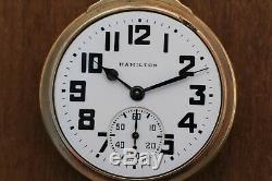 Hamilton 992b Pocket Watch 21j Railroad Grade 10k Gold Filled