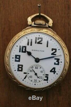 Hamilton 992b Pocket Watch 21j Railroad Grade 10k Gold Filled