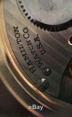 Hamilton 992b Railroad Pocket Watch 10k Gold Filled Runs Great