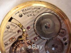 Hamilton 992b Railway Special 21j 16sz Pocketwatch Bar Over Crown Case