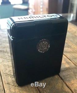 Hamilton Bakelite Cigarette Case Rare Black Color Box Pocket Watch 992 950