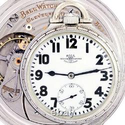 Hamilton Ball Watch Co 999 Railroad Pocket Watch Ca1925 16 Size, 21 Jewel