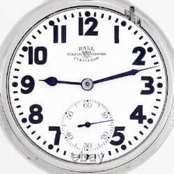 Hamilton Ball Watch Co 999 Railroad Pocket Watch Ca1925 16 Size, 21 Jewel
