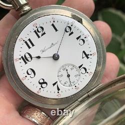 Hamilton Ca. 1906 Size 18S 924 Open Face Pocket Watch Serviced Serial 518078