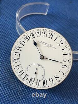 Hamilton & Co London & Calcutta Pocket Watch Movement & dial 24 hour (1/16288)