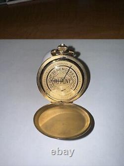 Hamilton Dupont 9274 Swiss Pocket Watch 17 Jewel Vintage Gold Electroplate 20M