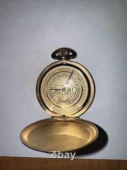 Hamilton Dupont 9274 Swiss Pocket Watch 17 Jewel Vintage Gold Electroplate 20M