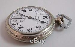 Hamilton Electric InterUrban Special 974 Size 16 17j Pocketwatch White GF Case