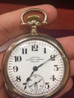 Hamilton Electric Railway Special Pocket Watch 10kt