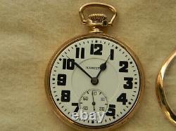 Hamilton Elinvar 992E Damaskeened Railroad Grade Pocket Watch (1938) Excellent