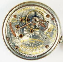 Hamilton Fred Mcintyre Indian Territory 18s 17j Rare Pocket Watch