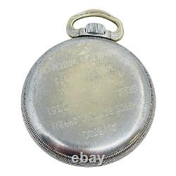 Hamilton GCT 1941-42 WWII Military 24 Hour 4992B 22j 16s Pocket Watch AN5740