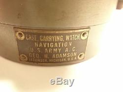 Hamilton GCT 4992B Military 1944 Master Navigation In Original Army Case WW2