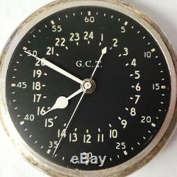 Hamilton GCT 4992B Military WW2 Navigation Pocket Watch 800 Silver Case 22J 16S