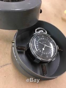 Hamilton GCT WWII 4992B Military AN-5740 Pocket Watch withNavigation Case