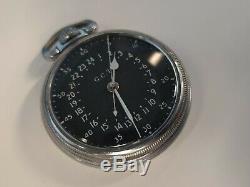 Hamilton Gct 22j Usaf 4992b Military Pocket Watch Chronometer Works