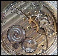 Hamilton Gold Filled 14K Art Deco 12s Men's Pocket Watch 17 Jewels serviced