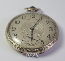 Hamilton Grade 912 Model 2 Size 12s Pocket Watch 14K Gold Filled Rare Fancy Dial