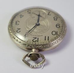 Hamilton Grade 912 Model 2 Size 12s Pocket Watch 14K Gold Filled Rare Fancy Dial