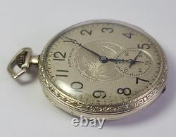 Hamilton Grade 912 Model 2 Size 12s Pocket Watch 14K Gold Filled Rare Fancy Dial