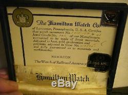 Hamilton, Grade 922, 23J, 14K gold OF Hamilton signed case with original box