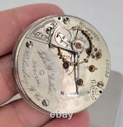 Hamilton Grade 937 Private Label Pocket Watch Movement John Mather 18s Repair