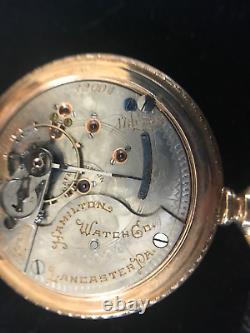Hamilton Grade 939 Pocket Watch 17 Jewels Hunting Face 18 Size Nice