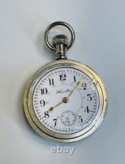 Hamilton Grade 946 23 Jewels 18s Railroad Grade Pocket Watch in Display Case