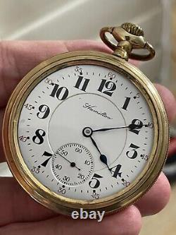 Hamilton Grade 992 Movement with 960 Dial Model 3 16s 21j Pocket Watch