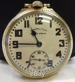 Hamilton Grade 992b Model 5 16s 21 J 1951 Railroad Pocket Watch Excellent Look