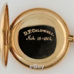 Hamilton Hayden Wheeler 14K Solid Gold HC 21j 16s Rare Pocket Watch 52mm 123.6g