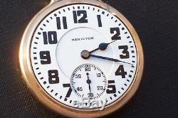 Hamilton Last Run Production 992 Bar Over Crown Cased Railroad Pocket Watch