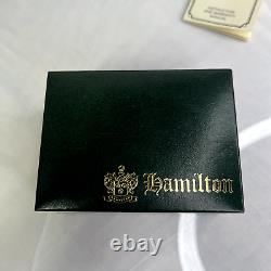 Hamilton Masterpiece Pocket Watch Award 25 Years At GM 1993 Engraved No Chain