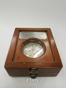 Hamilton Military Pocket Watch Chronometer Model 22 Circa 1945 with Box