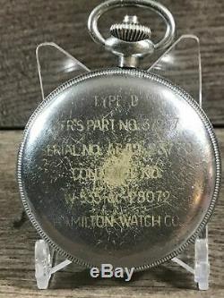 Hamilton Model 23 Chronograph Military Watch, 19J, 16S, Running, #P873
