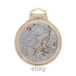 Hamilton Open Face Pocket Watch Gold Filled Mechanical