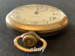 Hamilton, Open Face Pocket Watch, Works Sold As Is. See Scratches On Back Watch