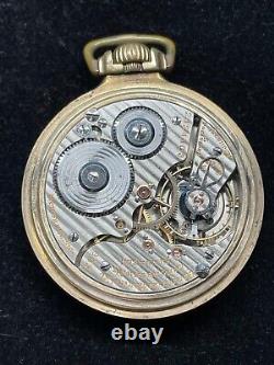 Hamilton Pocket Watch 10k Filled 21 Jewels 992 Double Roller RUNS