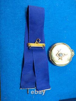 Hamilton Pocket Watch 12 SIZE 17 jewel 14K Masonic a beautiful time piece