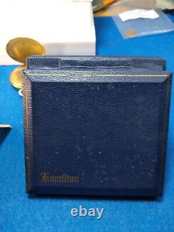 Hamilton Pocket Watch 12 SIZE 17 jewel 14K Masonic a beautiful time piece