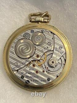 Hamilton Pocket Watch 14k Gold Filled