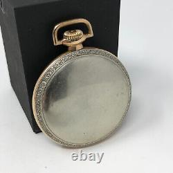 Hamilton Pocket Watch 16s 17j 974 Special RARE Philadelphia Two Tone Case RUNS