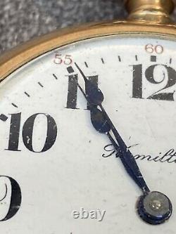 Hamilton Pocket Watch 1914 18s GR 924 Model 1 17 Jewels, 20yr Case, Parts&Repair