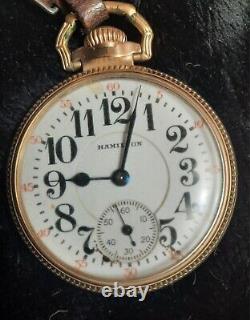 Hamilton Pocket Watch 1925 Grade 992 Model 2 Gems21 Rubby Saphire 16s